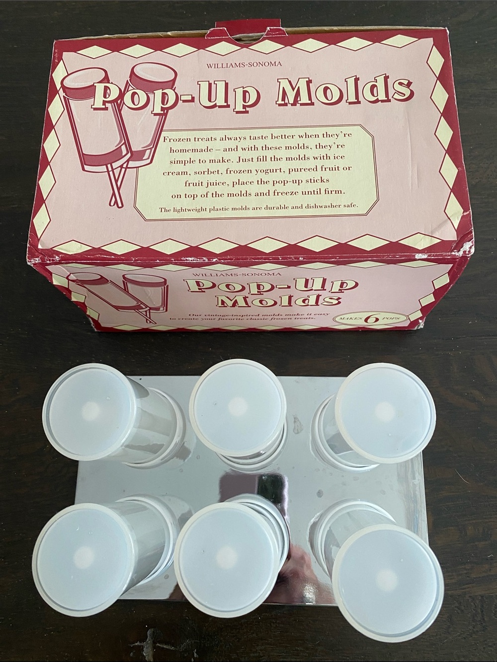 Williams Sonoma Vintage White Pop-Up Molds Set